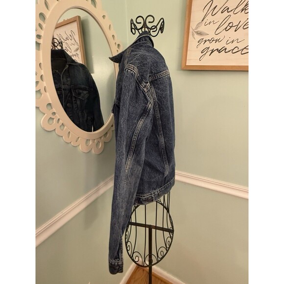 Gap Size XS Jean Denim Jacket Vintage Hippie Boho Blue Trucker - Picture 2 of 6